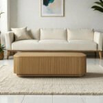 Ribbed Series Engineered Wood Coffee Tabl