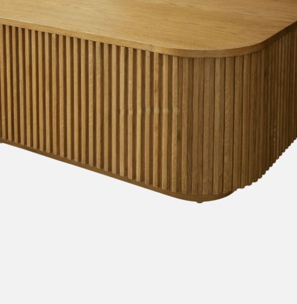 Ribbed Series Engineered Wood Coffee Tabl