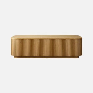 Ribbed Series Engineered Wood Coffee Tabl