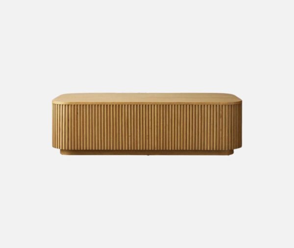 Ribbed Series Engineered Wood Coffee Tabl