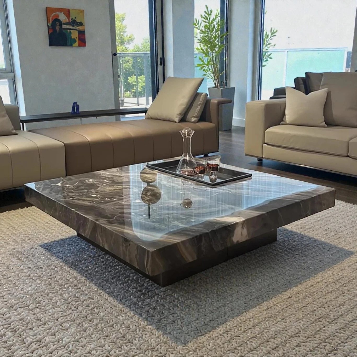 Onyx Reflections Center Table
