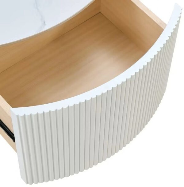Modern Rio Luxe Round Coffee Table with Storage