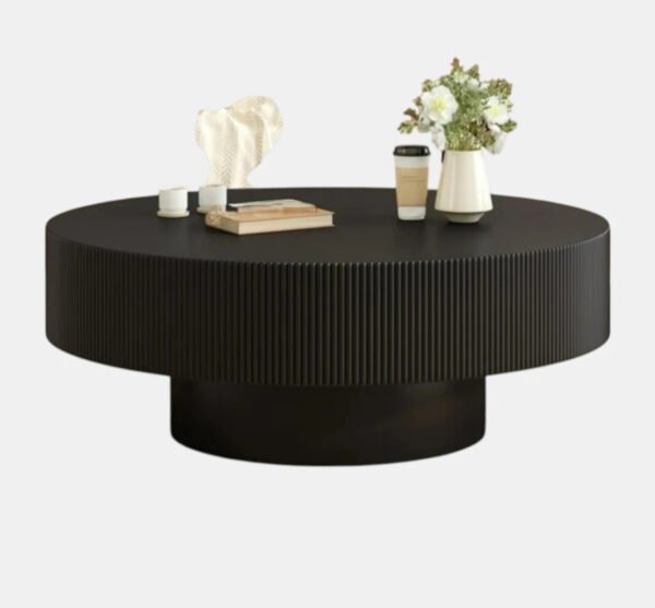 Fluted Pedestal Coffee Table