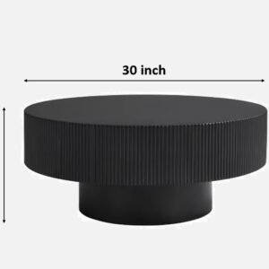 Fluted Pedestal Coffee Table