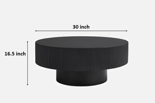 Fluted Pedestal Coffee Table