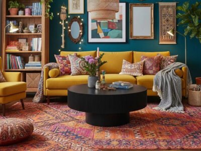 Fluted Pedestal Coffee Table
