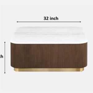 Square Fluted Coffee Table