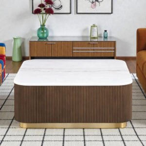 Square Fluted Coffee Table