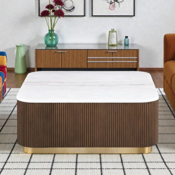 Square Fluted Coffee Table