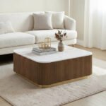 Square Fluted Coffee Table