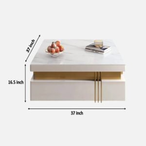White Wooden Coffee Table