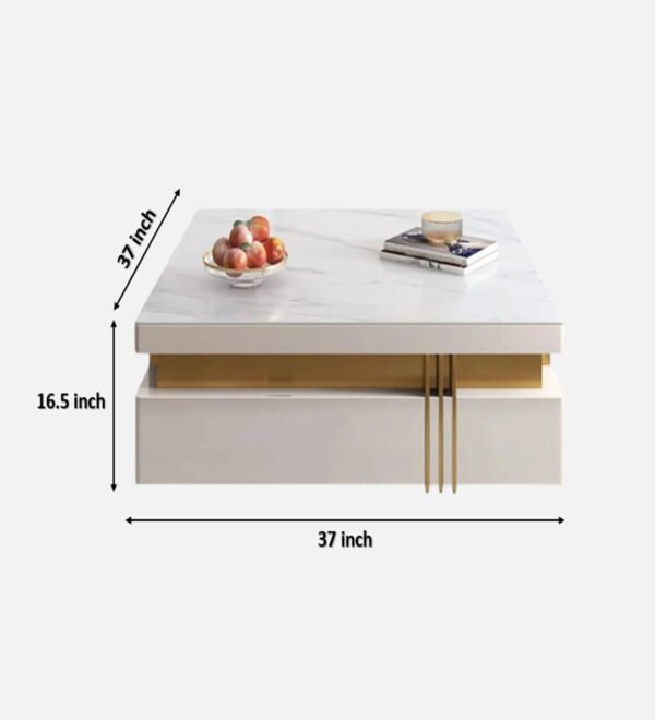 White Wooden Coffee Table