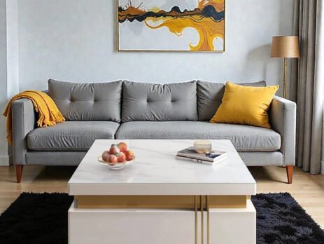 White Wooden Coffee Table