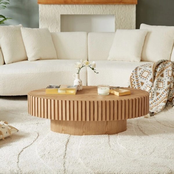 96-plywood-96-11-ctb0126-tanush-furnitures-42-natural-oak-original-imahh9dhngpkwzgn Riyu Natural Oak Ribbed Oval Coffee Table