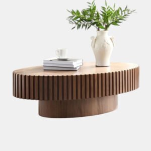 Zen Fluted Pedestal Coffee Table