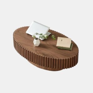 Zen Fluted Pedestal Coffee Table