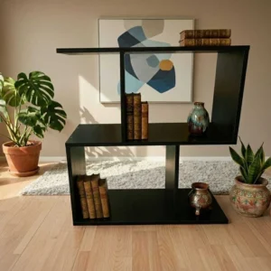 wood bedside table
