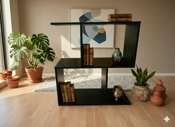 wood bedside table