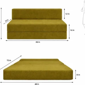 Convertible 4 Seater 6x6 Folding Sofa Bed