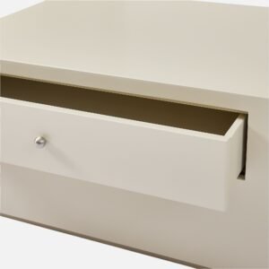Tanush Furnitures Havenwood Modern Living Room Coffee Table with Integrated Drawer (White) - Image 5