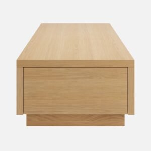 Tanush Furnitures Aurvian Modern Engineered Wood Storage Coffee Table with Dual Side Drawers (Oak or Light Brown) - Image 6