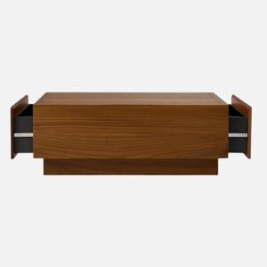 Tanush Furnitures Arbor Wooden Glide Coffee Table (Brown) - Image 2