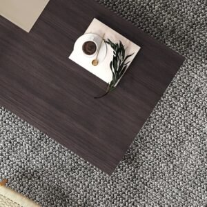 Tanush Furnitures Modern Sam Wooden Coffee Table - Mica Center Table with Inbuilt Tray (Oak) - Image 5