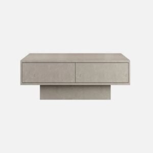 Tanush Furnitures Modern Wooden Storage Coffee Table (Slate Grey) - Image 4