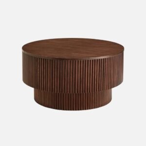 Tanush Furnitures Wooden Coffee Table with Dual Storage Drawers – Walnut Finish (Brown) - Image 4