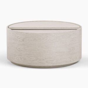 Tanush Furnitures Lunora Calm Natural Wood Coffee Table Featuring Hidden Storage (Natural Oak) - Image 7