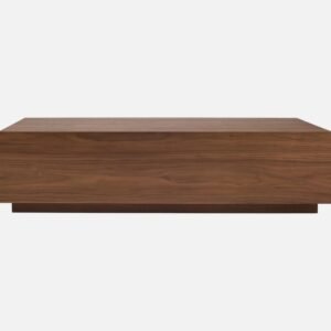 Tanush Furnitures Modern Wooden Coffee Table with Storage Drawers (Brown) - Image 5