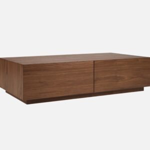 Tanush Furnitures Modern Wooden Coffee Table with Storage Drawers (Brown) - Image 4