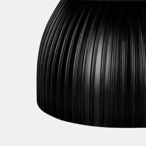 Tanush Furnitures Nero Fluted Pedestal Coffee Table (Black) - Image 5