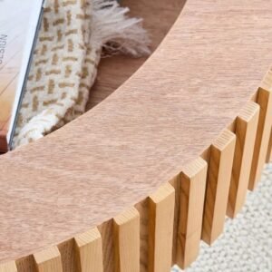 Tanush Furnitures Wooden Coffee Table with Hidden Interior (Natural Oak) - Image 6