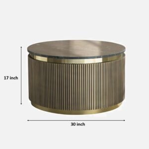 Tanush Furnitures Modern Designer Coffee Table (Golden Yellow) - Image 3
