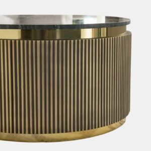 Tanush Furnitures Modern Designer Coffee Table (Golden Yellow) - Image 4