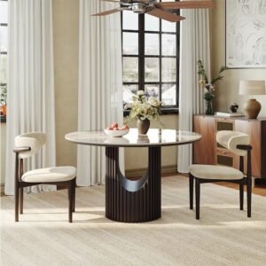 Tanush Furnitures The Radius Center-Base Table (Black) - Image 1