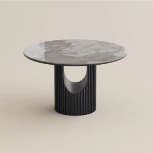 Tanush Furnitures The Radius Center-Base Table (Black) - Image 6