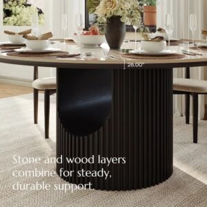 Tanush Furnitures The Radius Center-Base Table (Black) - Image 5
