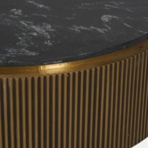 Tanush Furnitures Round Coffee Table - CTB127 (Golden Yellow) - Image 4