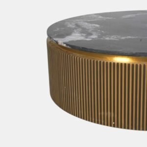 Tanush Furnitures Round Coffee Table - CTB127 (Golden Yellow) - Image 5