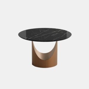 Tanush Furnitures Round Coffee Table - CTB97 (Brown) - Image 2