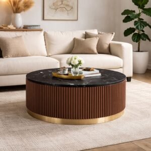 Tanush Furnitures Modern Aurelia Handmade Coffee table (Brown)