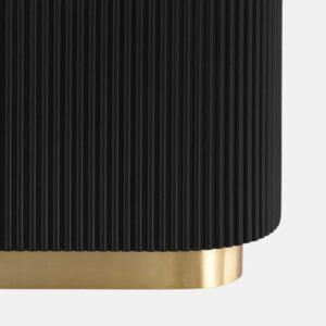 Tanush Furnitures The Reeded Slat Center Table (Black) - Image 6