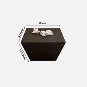 Tanush Furnitures Modern Sigma Coffee Table with Seamless Hidden Storage Drawer (Black) - Image 3