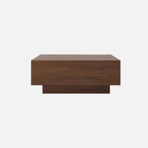 Tanush Furnitures Noka Luxe Coffee Table with Dual Drawer (Walnut Brown) - Image 6