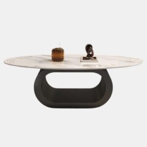 Tanush Furnitures Modern Aurex Coffee Table (black and white) - Image 5