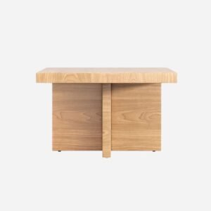 Tanush Furnitures Modern Lunex Wooden Coffee Table (Oak or Light Brown) - Image 5