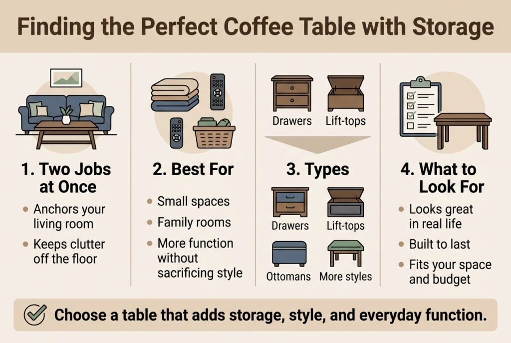 Finding the Perfect Coffee Table with Storage