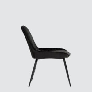 Hampton Heritage Quilted Dining Chair – in Black Colour - Image 4